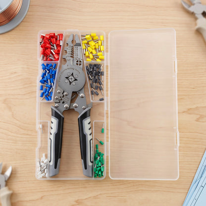 Crimping plier kit with terminal connectors