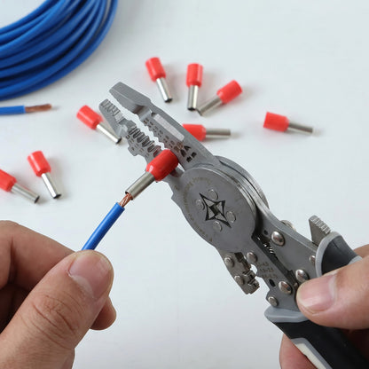 Electrical wire crimping application