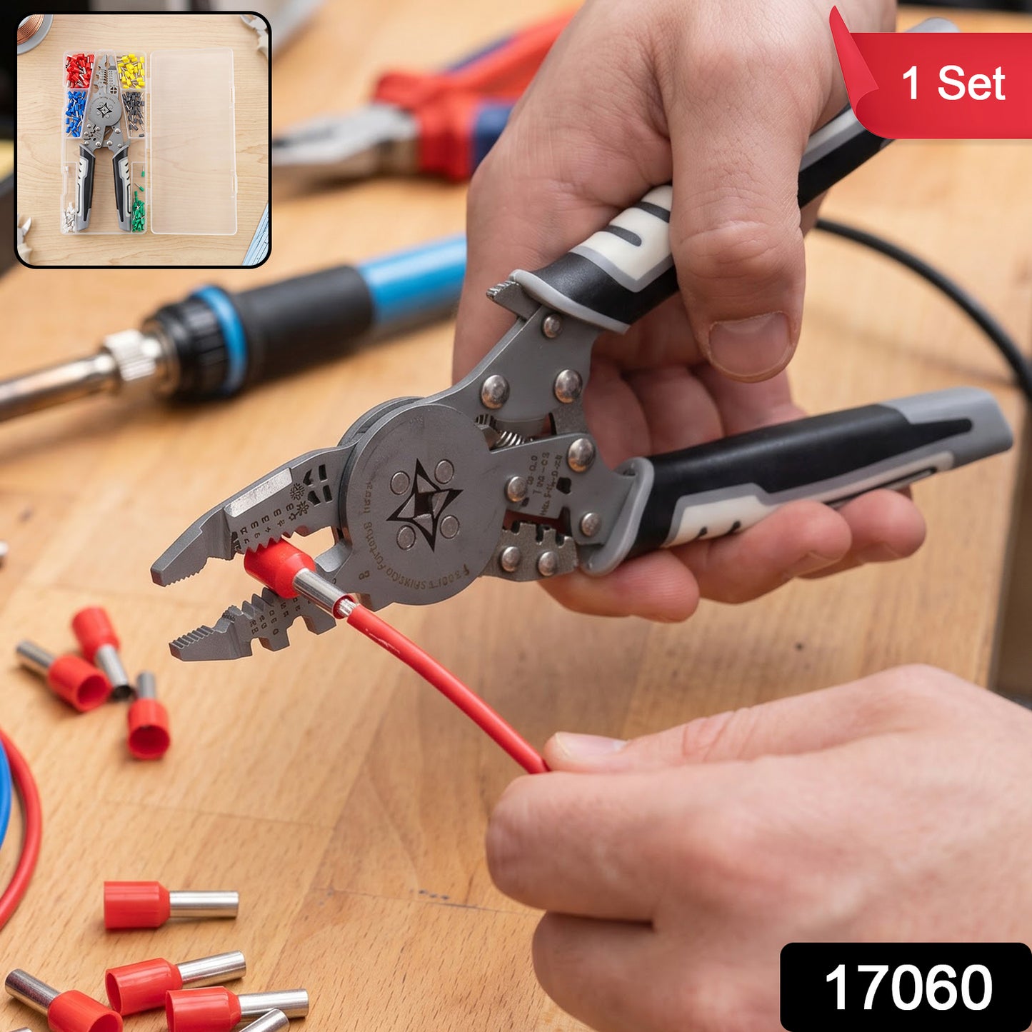 17060 wire crimping plier tool kit