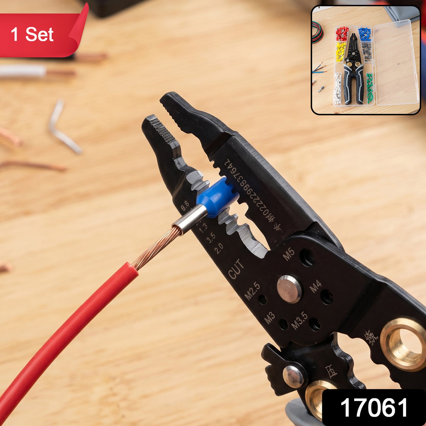 17061 wire crimping plier tool kit