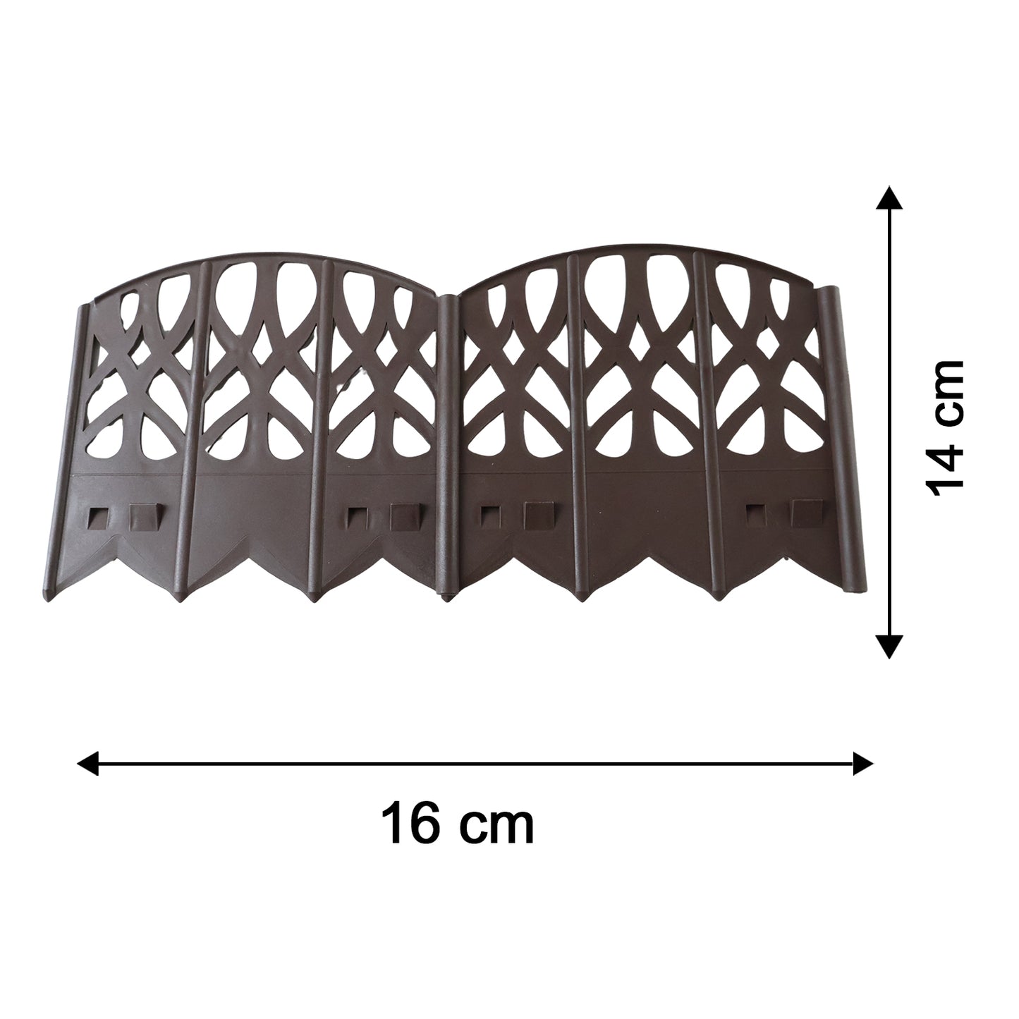 Plastic garden fence border panel dimensions
