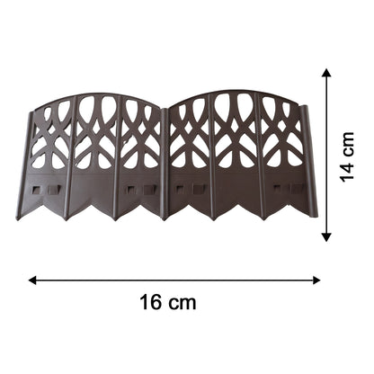 Plastic garden fence border panel dimensions