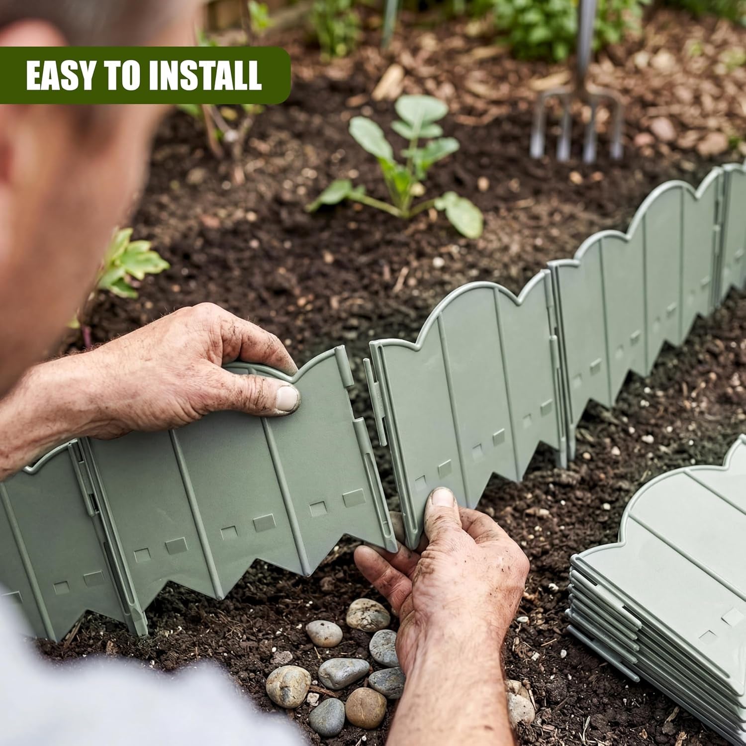 Plastic garden lawn edging border product image 9