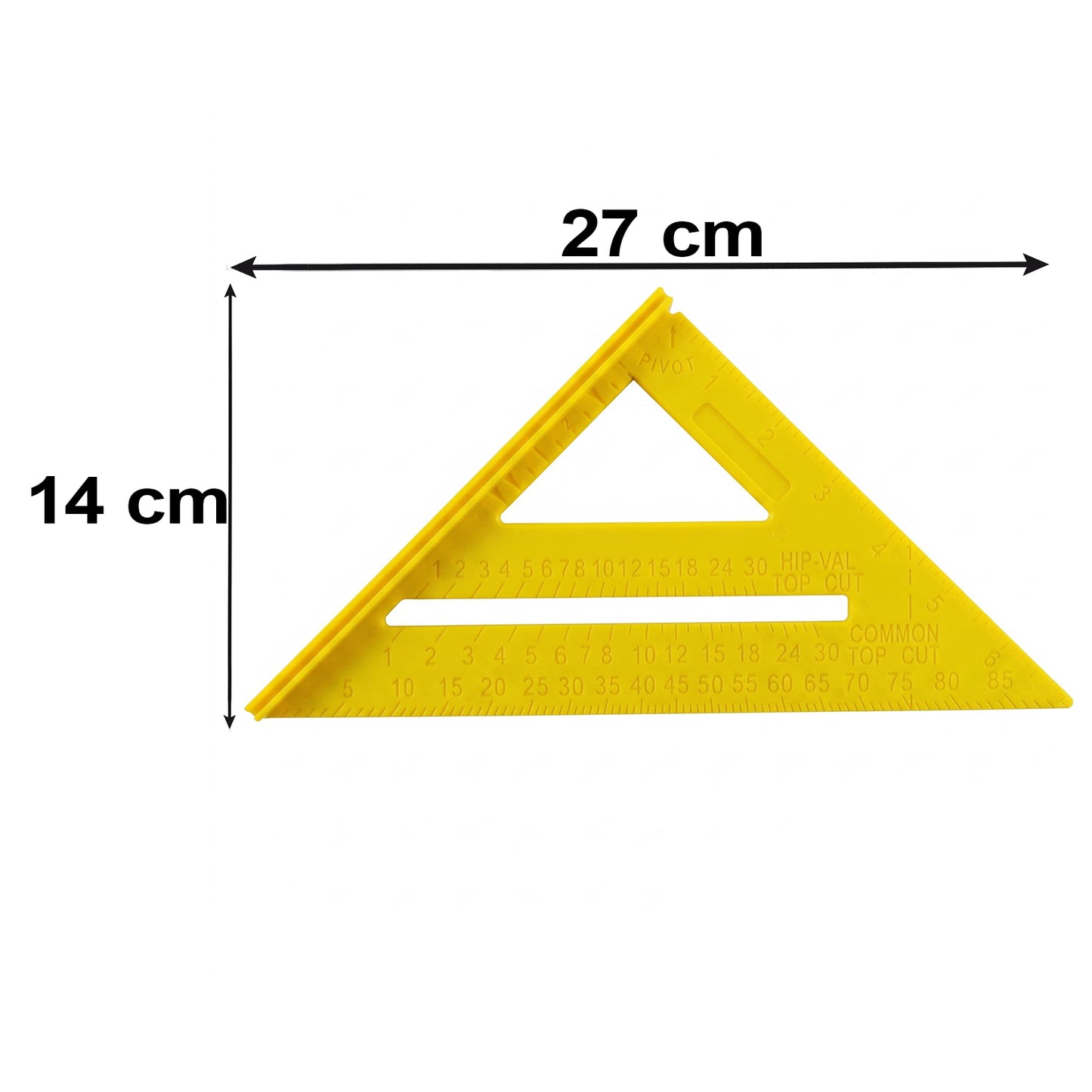 Speed square ruler size reference