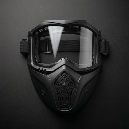 Protective Bike Goggle Face Mask Detachable Riding Glasses Dust Proof (1 Pc)