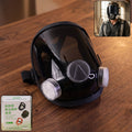 Full Face Safety Respirator Mask – Dual Filters & Clear Visor for Protection