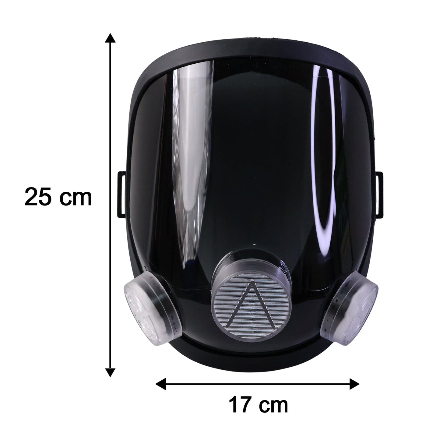 Full Face Protective Safety Shield Mask Dustproof Respirator Dual Filter (1 Pc)
