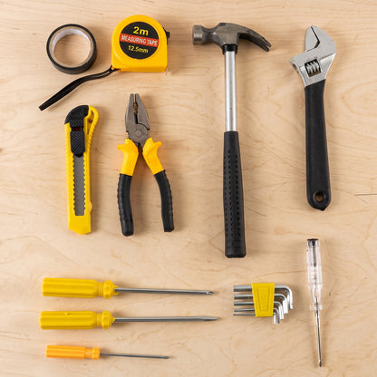16 piece hand tools product layout