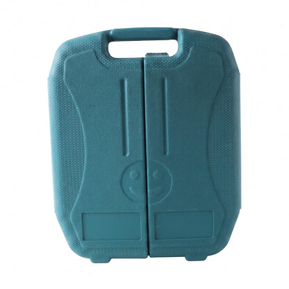 Portable home tool kit case on white background