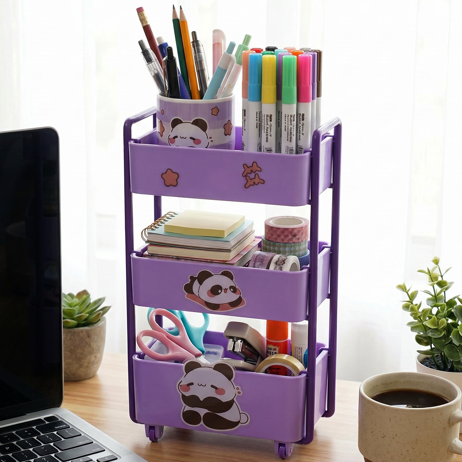 17125 mini 3 layer storage trolley live use