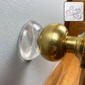 Silicone Door Handle Bumper Wall Protectors for Noise and Impact Control (4 Pc)