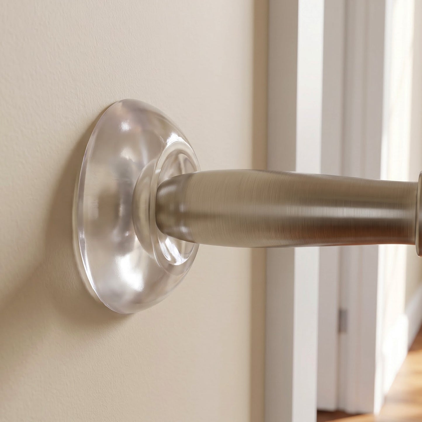 Round silicone wall protector detail