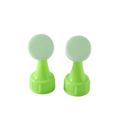 Plastic garden watering sprinkler nozzles on white background