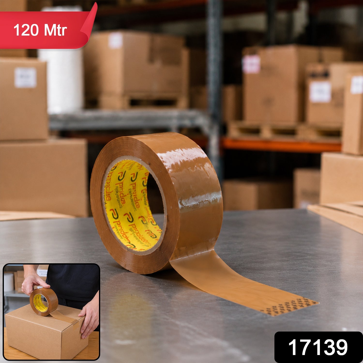 Brown cello tape pack
