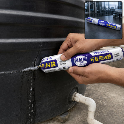 Waterproof silicone sealant applied on a roof surface
