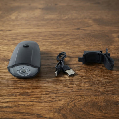 Rechargeable bicycle headlight view