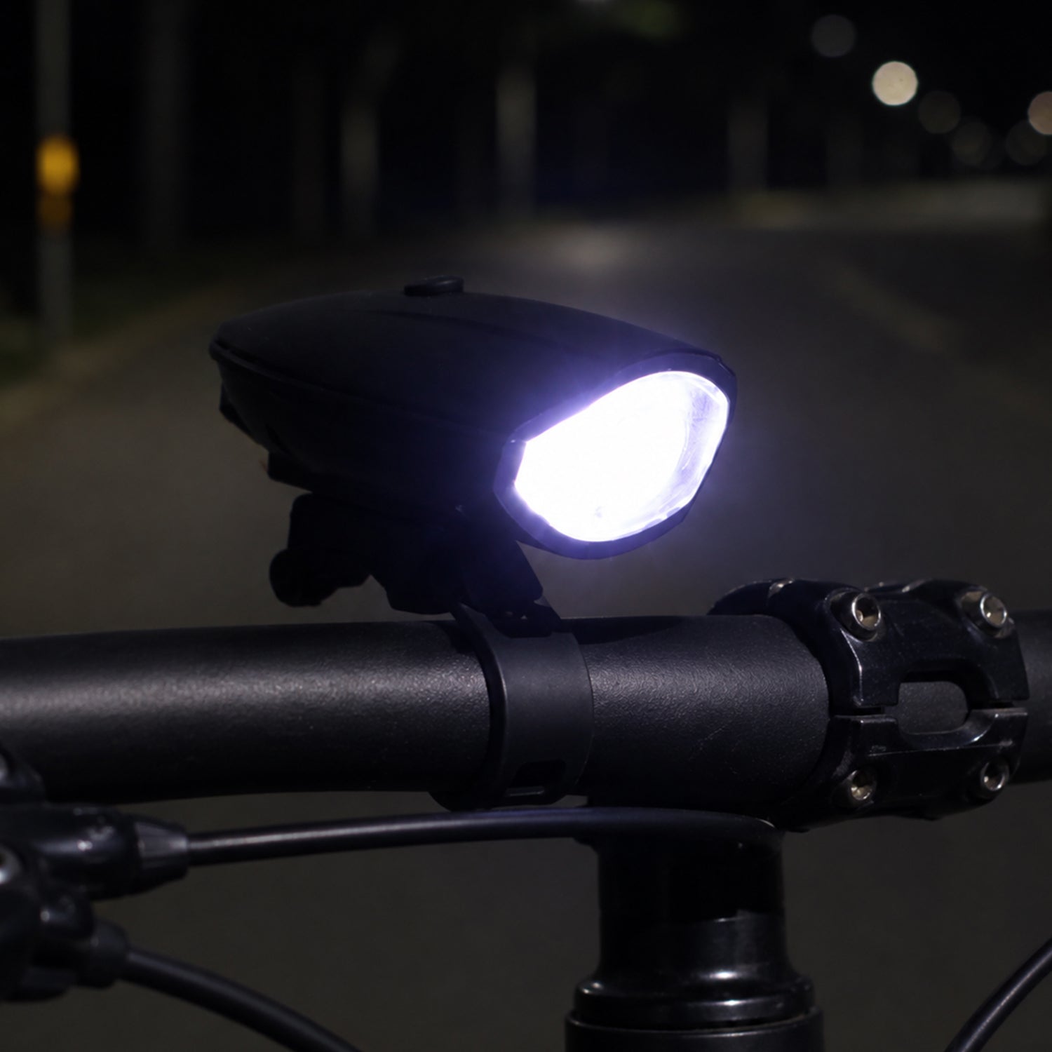 Bicycle headlight handlebar use