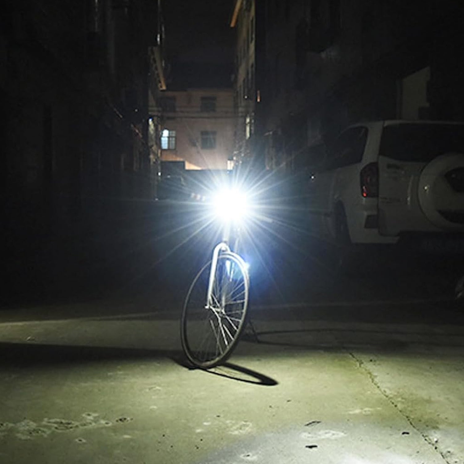 LED bicycle light detail