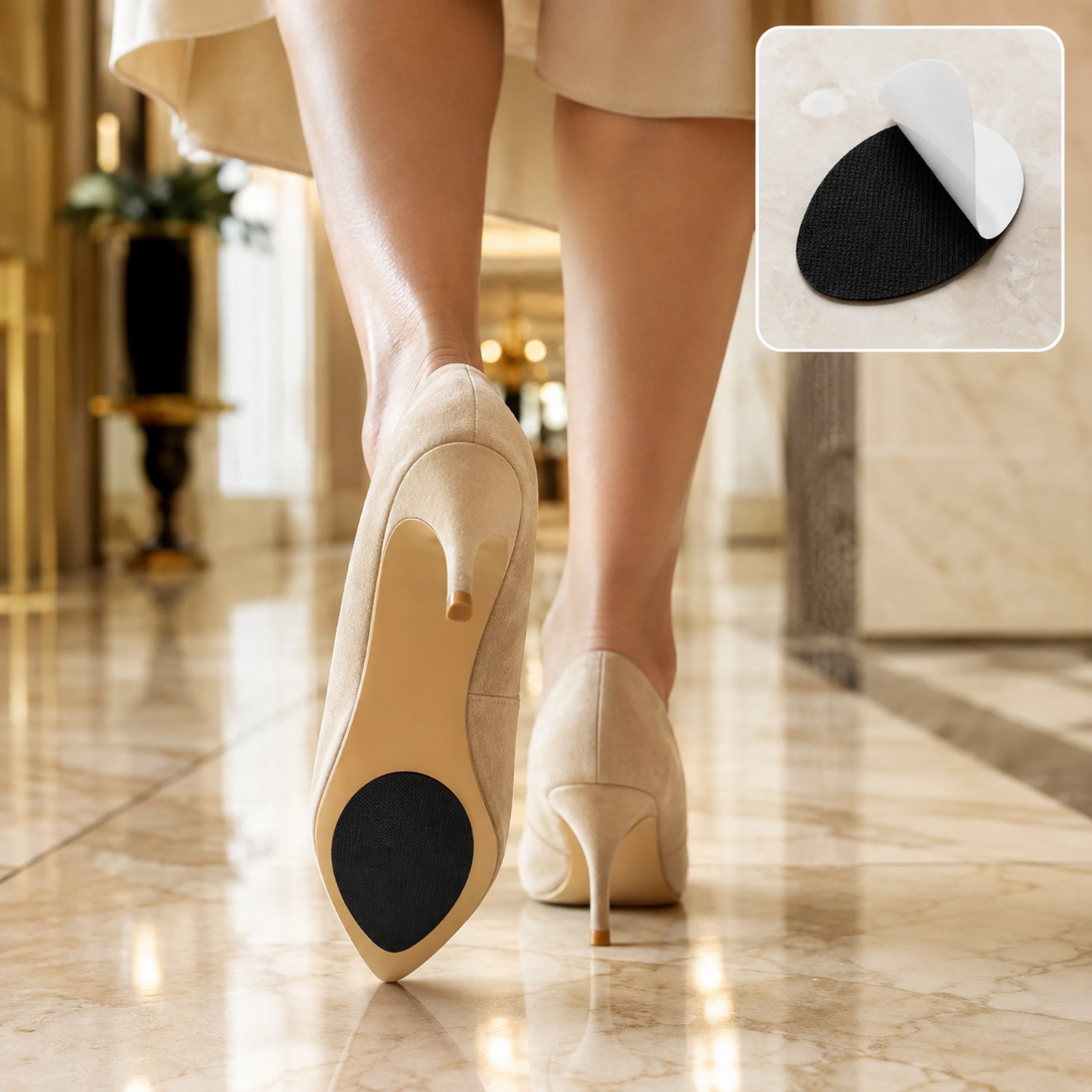 Non-Slip Shoe Pads – Rubber Sole Protectors for Heels | Velvet Wellness