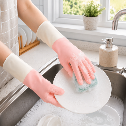 Small Waterproof Cleaning Gloves – Durable Reusable Household Protection