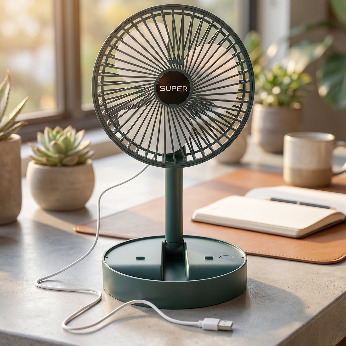 USB table fan office home