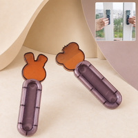 Self Stick Push Pull Helper Handles for Cabinet and Glass Door (2 Pc)