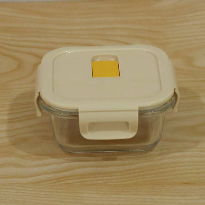 Borosilicate Glass Food Storage Container with Clip-Lock Lid (320 ml, 1 Pc)