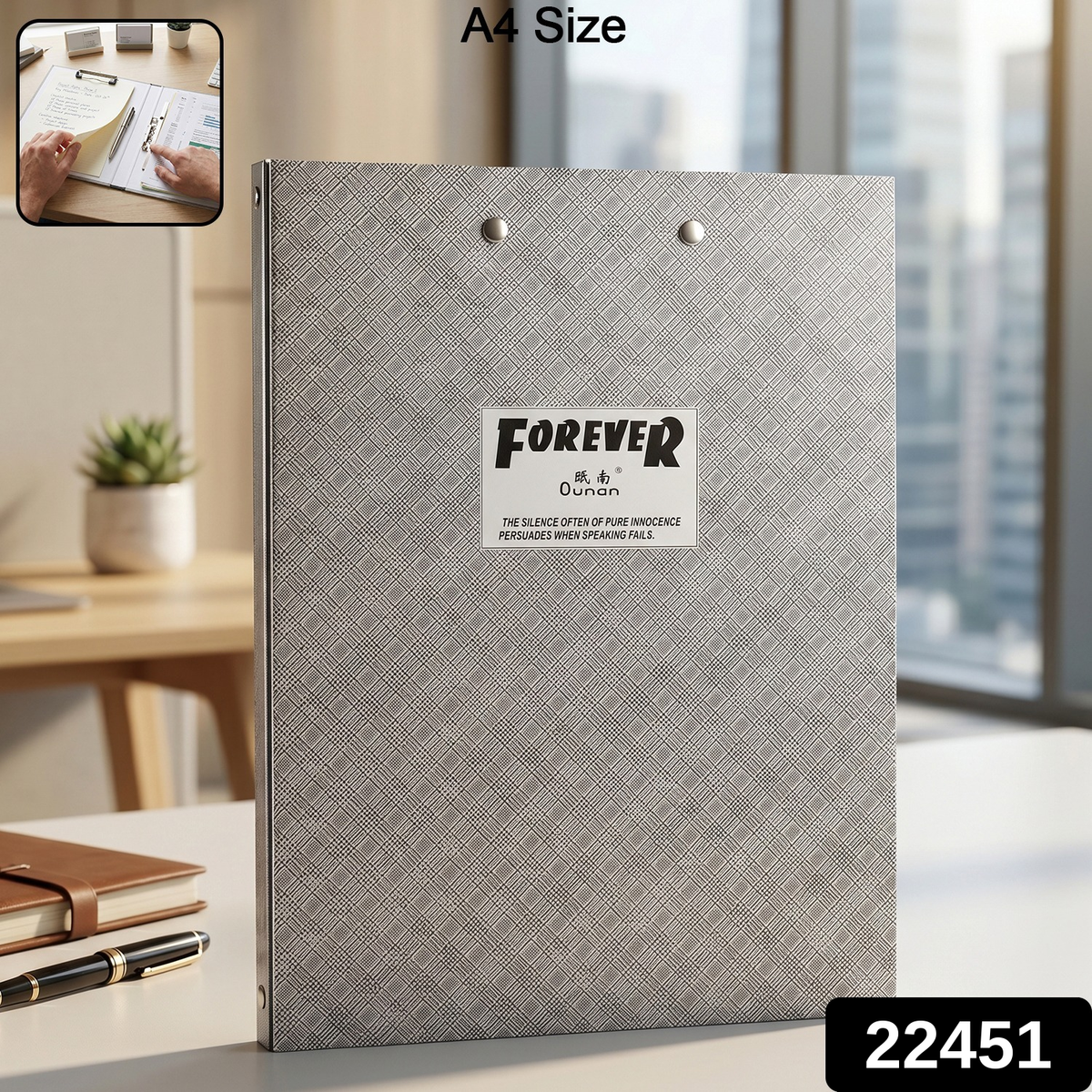 Documents Spring File Folder – Secure A4 Paper Organizer for Office & School