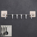 Stainless Steel Utensil Hanger – Nail-Free Kitchen Rail | CookAura