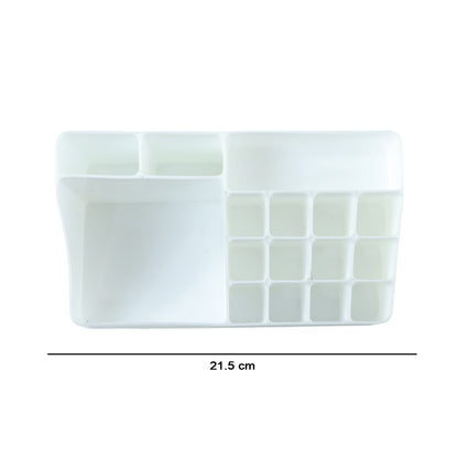 Makeup organizer with compartments
