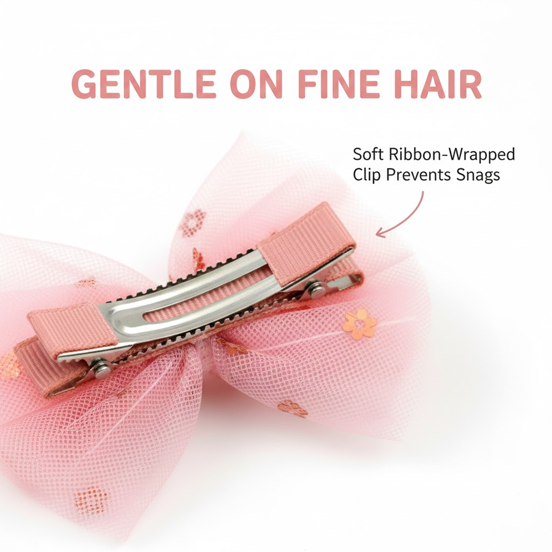 Hair Bow Knot Clip Suitable For Girls (1 Pc), Hair accessories