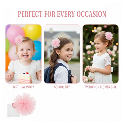 Hair Bow Knot Clip Suitable For Girls (1 Pc), Hair accessories