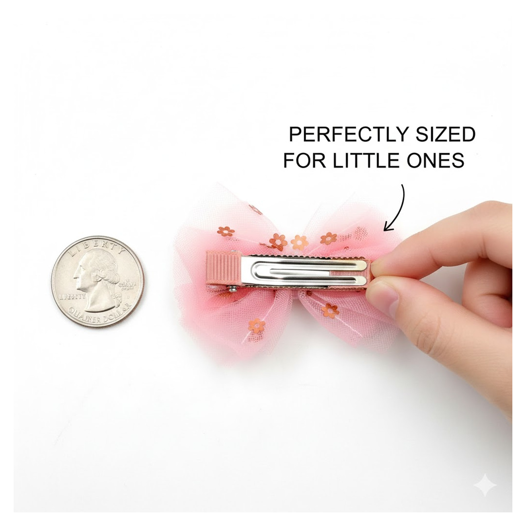 Hair Bow Knot Clip Suitable For Girls (1 Pc), Hair accessories