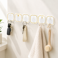 Transparent Adhesive Hooks (6 Pcs) – Strong & Reusable | GlimmerHome