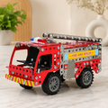 Metal Fire Truck Building Blocks – DIY STEM Kit for Kids | Little Blocks