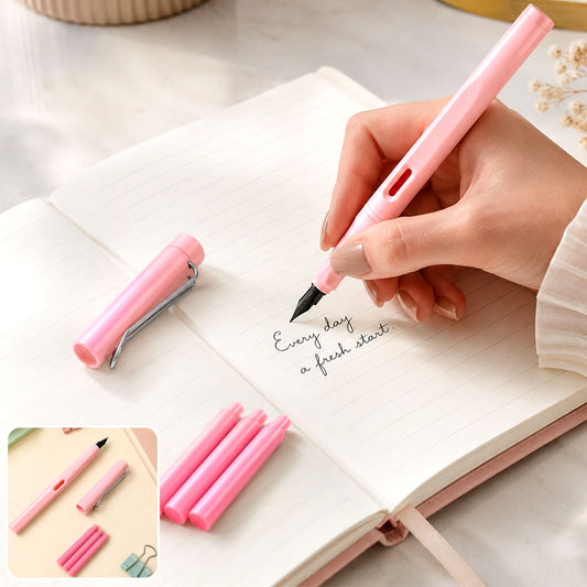 Fountain Pen Set – Smooth Blue Ink for Students | InkGlow