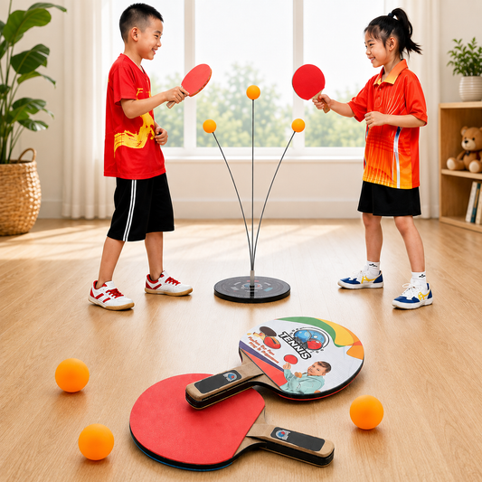 Table Tennis Trainer Set – Portable Wiff Waff for Self Training