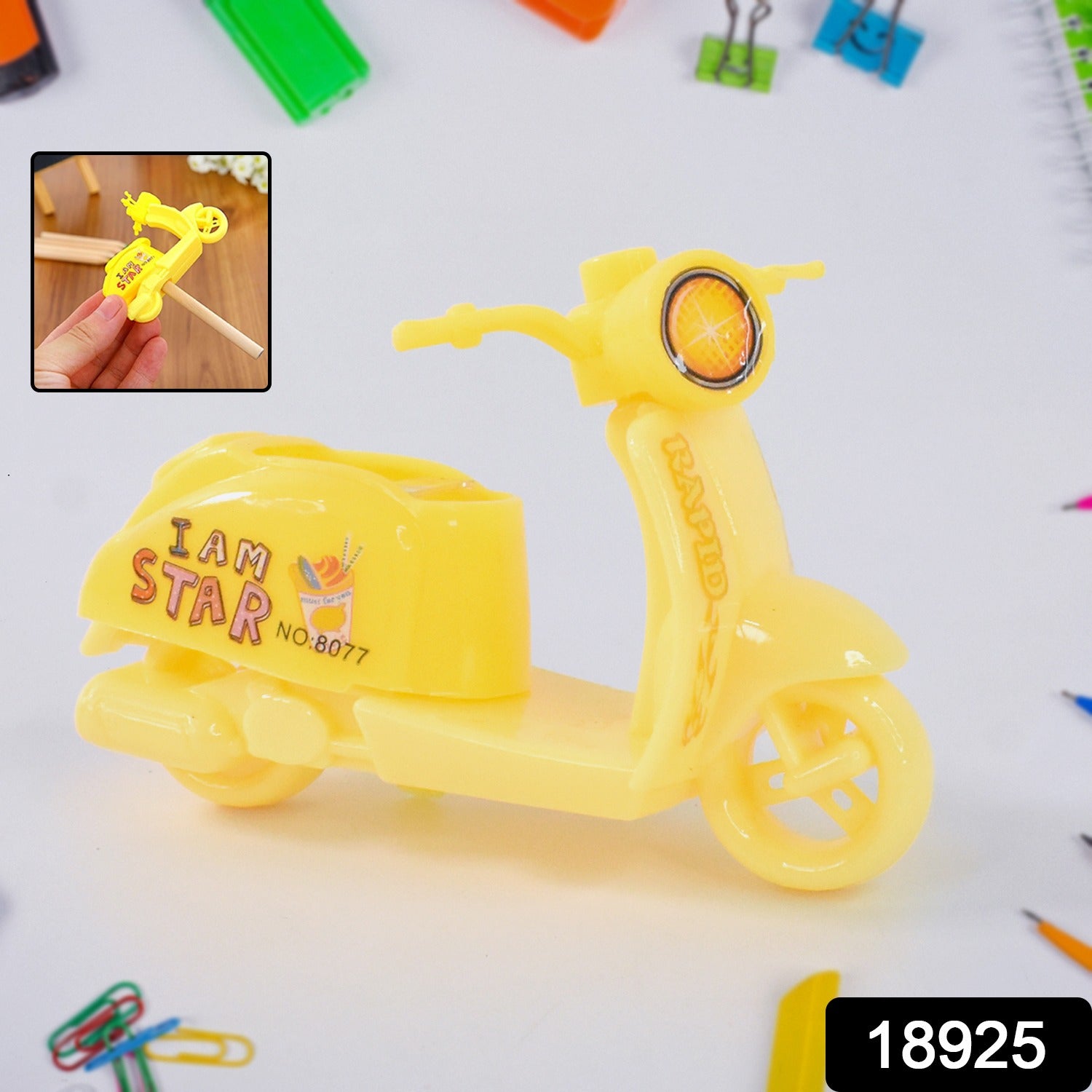 Bike Shaped Pencil Sharpener – Unique Fun Stationery Accessory Creativ