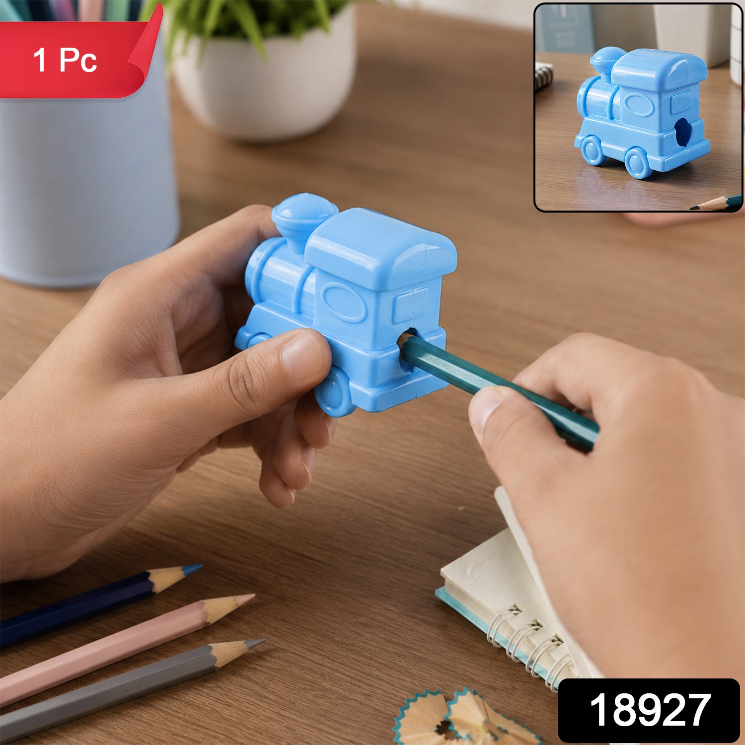 18927 train pencil sharpener SKU image
