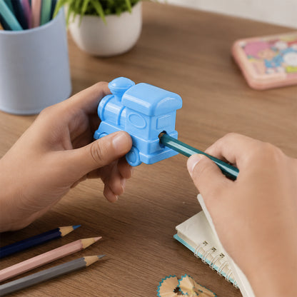 Two hole train pencil sharpener detail