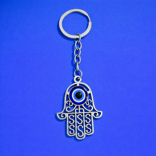 Hamsa Evil Eye Keychain for Car Keys, Bags & Protection Gifting