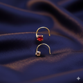Gold Plated Ruby Crystal Nosepin Combo – Elegant Daily Wear Set