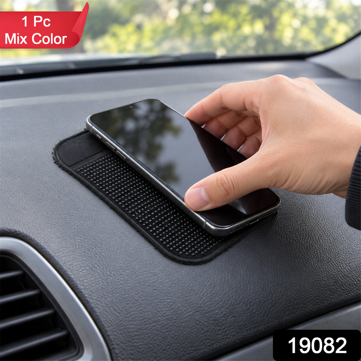 Non-Slip Silicone Dashboard Mat - Large Size Grip (1 Pc Mix Color)