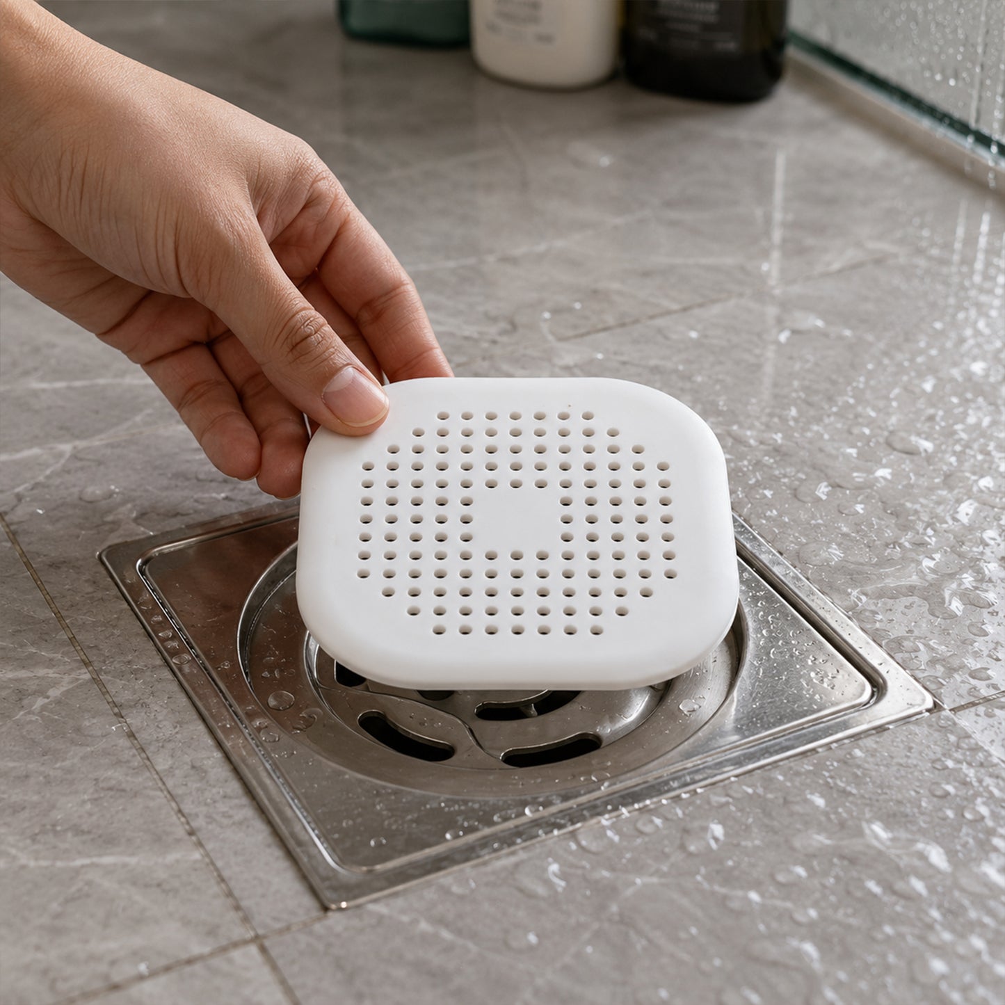 Flexible silicone floor drain cover strainer 1 pc - image 3