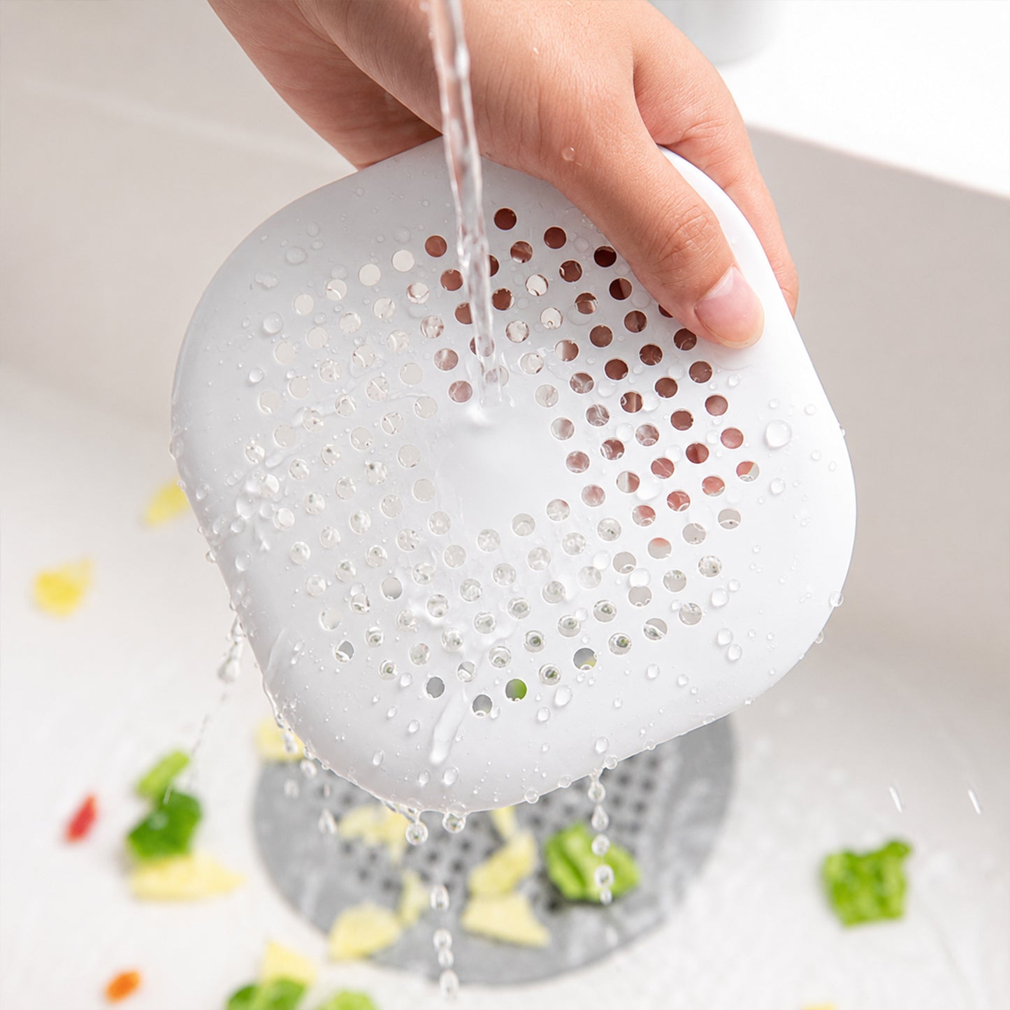 Flexible silicone floor drain cover strainer 1 pc - image 8