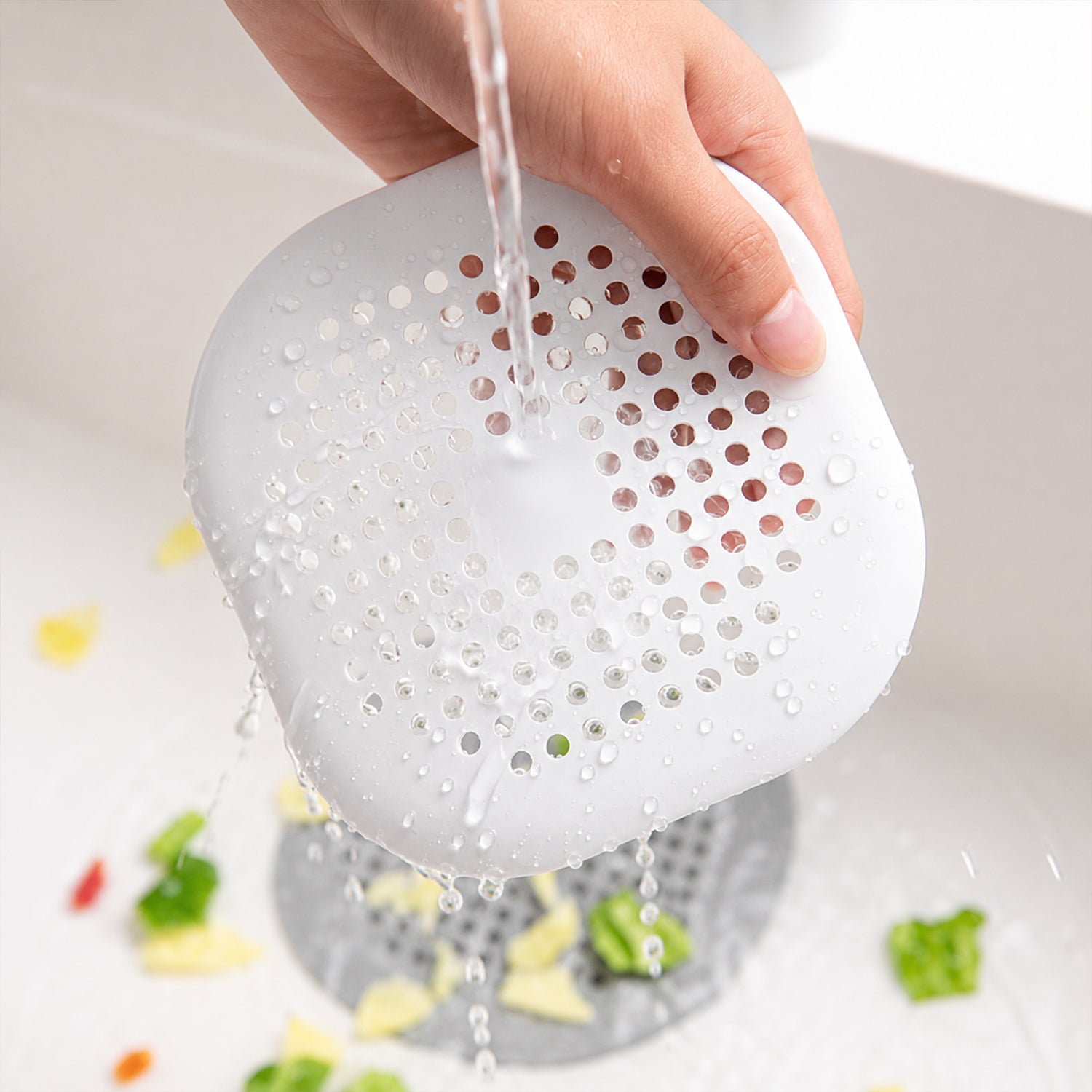 Flexible silicone floor drain cover strainer 1 pc - image 8