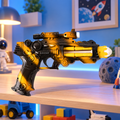 LED Laser Gun Toy – Battery Operated Space Blaster with Lights & Sound