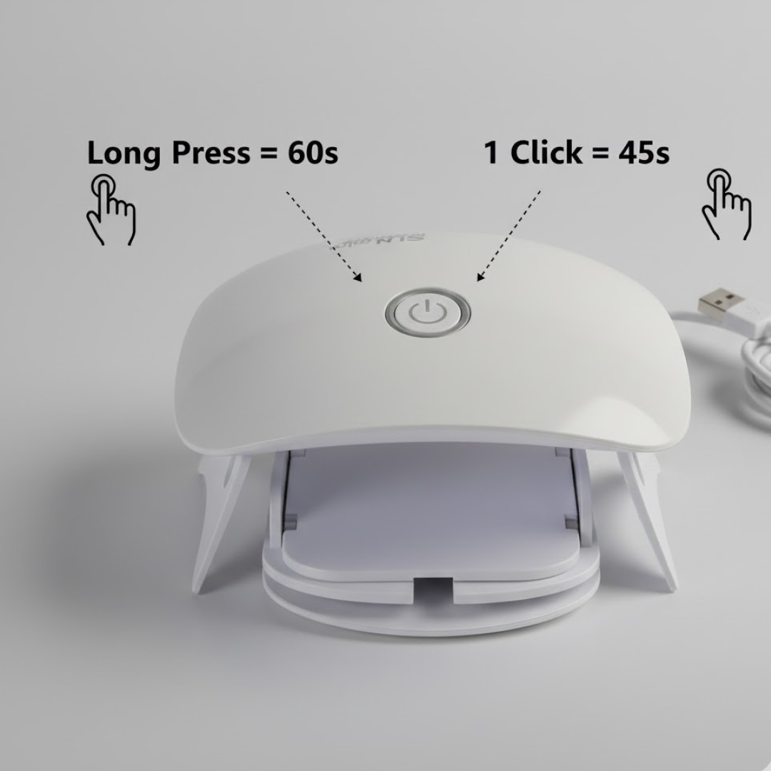 UV LED Lamp Nail Dryer Mini Portable Nail Lamp Professional  (1 Pc)