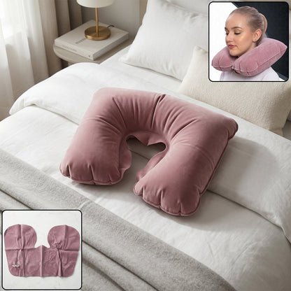 U-Shaped Neck Pillow Soft Travel Support Pillow for Neck Head Rest (1 Pc)