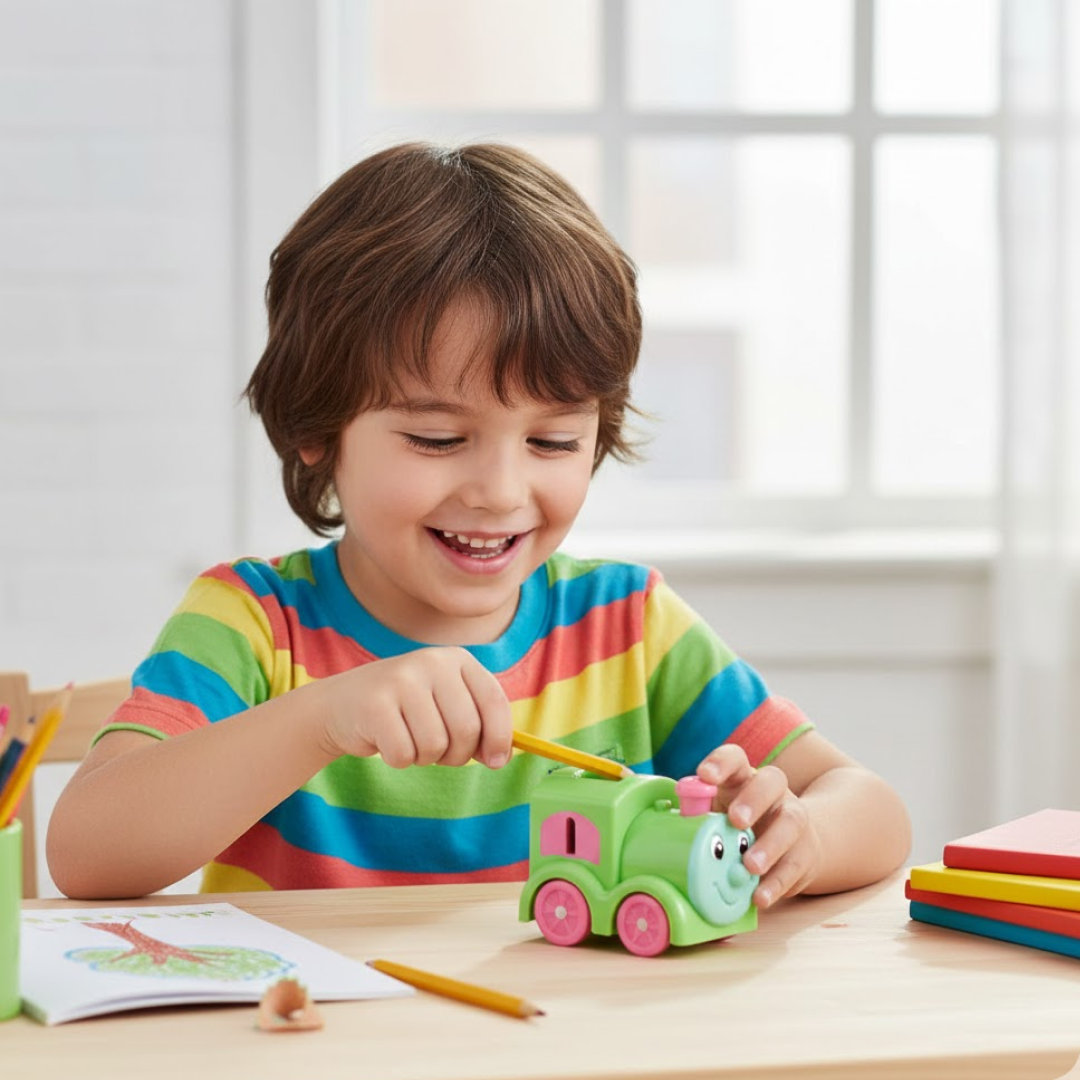 Train Double Hole Pencil Sharpener (1 Pc)